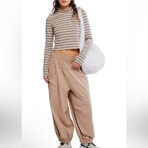 ✨NWT✨ FP Movement Up In The Air 2-piece Set Size Small Color Sandy/Navy Stripe
